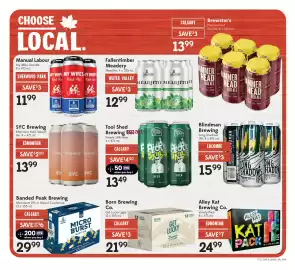 Sobeys flyer week 41 Page 7: Tool Shed Brewing Co. People Skills Beer €13,49, Blindman Brewing Long Shadows IPA €15,99
