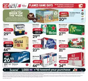 Sobeys flyer week 41 Page 8: Michelob Ultra €44,99, Old Style Pilsner €21,99