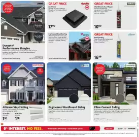 Home Hardware flyer Page 15: Black Gold the ultimate roof repair €10,99, Sashco roof coating €16,49