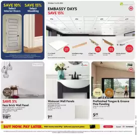 Home Hardware flyer Page 18: Hourwall Faux Brick Wall Panel €118,67, Wainscot Wall Panels €165,00