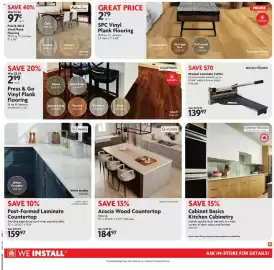 Home Hardware flyer Page 19: Admira Collection Peel & Stick Vinyl Plank Flooring €0,97