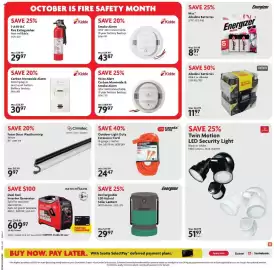 Home Hardware flyer Page 3: Climaloc foam door weatherstrip €9,97, Omni Max alkaline batteries €11,97