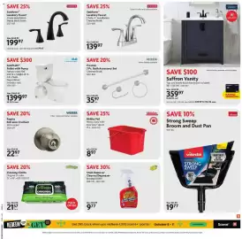 Home Hardware flyer Page 5: Crocodile Cloth Cleaning Cloths €21,57, Moen preston 3 pc. bath accessory set €35,97