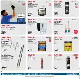 Home Hardware flyer Page 6: Minwax wood finish stain €23,77, Beautitone 4 Pc. Paint Tray Kit €14,67