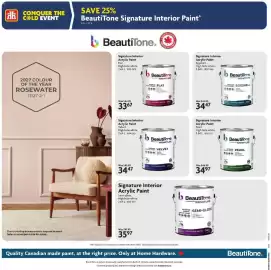 Home Hardware flyer Page 7: Beautitone signature interior acrylic paint velvet €34,47