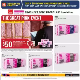 Home Hardware flyer Page 9: Home Hardware gift card €50,00