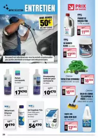 Catalogue Narbonne accessoires page 14: Elsan blue sachets €13,95, Wash & Clean Shampooing lustrant pour carrosserie €10,70