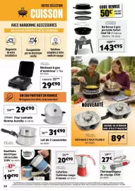 Catalogue Narbonne accessoires page 8: INCASA RÉCHAUD 2 FEUX PLIABLE €89,00, INCASA Cafetière italienne rouge €20,90