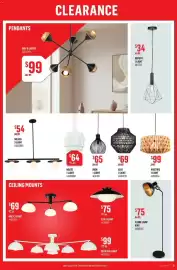 Canac flyer week 41 Page 12: Gigy 6-lights €99,00, Elio 1-light €75,00