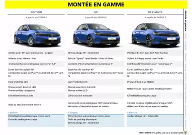 Catalogue Opel page 2: Apple - jantes all'iage 16 diamante €23.490,00, Apple - peinture bi-ton avec toit noir karbon €209,00