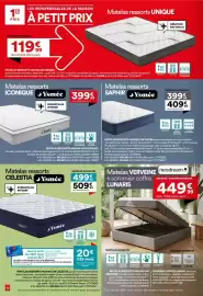 Catalogue BUT page 10: Matelas ressorts UNIQUE €119,99, Ysmée Matelas ressorts CELESTIA €499,99