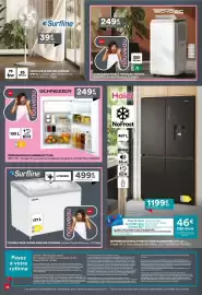 Catalogue BUT page 14: Haier Réfrigérateur multi-portes €1.199,99, TECNOLEC CLIMATISEUR MOBILE €249,99