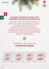Folheto Continente Página 2: = ÍNDICE 2 CELEBRE A MAGIA DO NATAL COM SABORES QUE MARCAM MOMENTOS Descubra a nossa seleção de