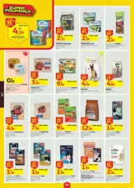Folheto Auchan semana 41 Página 44: Snacks p/ Gato FELIX €1,49, Ração p/Cão FRISKIES Balance Frango/Active Vaca €9,94