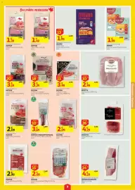 Folheto Auchan semana 41 Página 9: Bacon Extra Auchan Fatias €2,09, Supremos de Presunto Fatiado Damatta €4,29