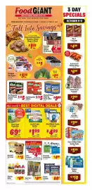 Food Giant weekly ad week 41 Page 1: Blue Bell Ice Cream €2,50, Chef Boyardee Skillets €5,00