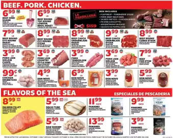 Sedano's weekly ad week 41 Page 3: BeeF Round Cubed Steak €8,99, Beef For Stew €7,99