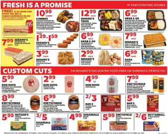 Sedano's weekly ad week 41 Page 4: Sedano's trios €12,99, Grab & Go €6,99