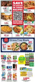 Schnucks weekly ad week 42 Page 3: Miller, Coors or Budweiser €22,99, Verde 93% Lean Organic Grass-Fed Ground Beef €9,99