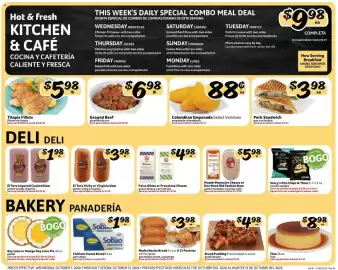 Fresco y Más weekly ad week 41 Page 4: Cidrines sweet bread €1,98, Colombian Empanada €0,88