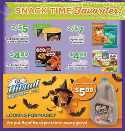 Homeland Market weekly ad Page 12: Betty Crocker or Motts Fruit Snacks €4,49, Uglies Chips Assortment €7,00