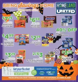 Homeland Market weekly ad Page 1: General Mills Chex Mix, Bugles, or Gardettos €4,99