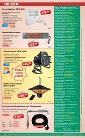 Stabilo Fachmarkt Prospekt Seite 20: Quarz-Heizstrahler DEMA €29,99, Frostschutz-Heizleitung mit Thermostat €19,99