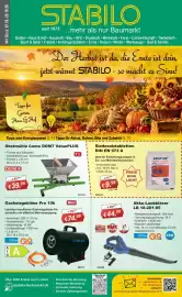 Stabilo Fachmarkt Prospekt Seite 1: Obstmühle Como DOM7 ValuePLUS €39,99, Siedesalztabletten aquatop €9,99