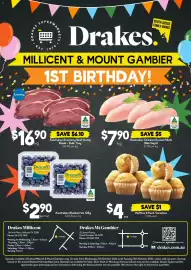 Drakes catalogue week 41 Page 2: Australian Economy Beef Rump Steak - Bulk Tray €16,90, Muffins 4 Pack Varieties €4,00