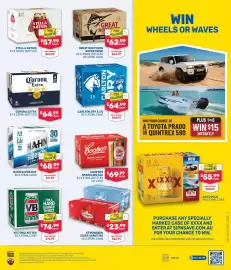 SipnSave catalogue Page 7: Hahn Super Dry €68,99, Strongbow cider varieties €23,99
