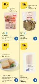 Bio Planet folder Pagina 8: Tofu natuur €2,79, Hazelnootburger €2,49