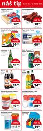 Konzum leták Strana 4: Dunajská klobása €19,90, Svíčka hřibтовní €29,90