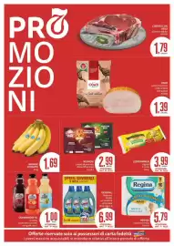 Volantino PRO7 Supermercati Pagina 6: Negroni cubetti di pancetta dolce/affumicata €2,99, Banane Chiquita €1,69