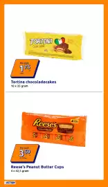 Action folder week 42 Pagina 17: Tortina chocoladecakes €1,75, Reese's Peanut Butter Cups €3,59