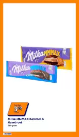 Action folder week 42 Pagina 18: Milka MMMAX Karamel & Hazelnoot €3,59