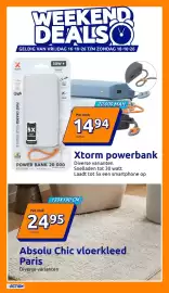 Action folder week 42 Pagina 25: Xtorm powerbank €14,94, Absolu Chic vloerkleed Paris €24,95
