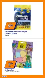 Action folder week 42 Pagina 29: Gillette Blue3 scheermesjes Comfort Slalom €5,99, Bruisballen €1,77