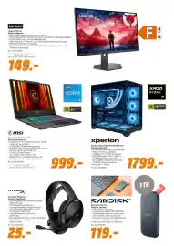 MediaMarkt Prospekt woche 41 Seite 5: Msi Cyborg 15 B13WFKG-827 Gaming Notebook €999,00, SANDISK Portable SSD 1TB €119,00