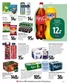 Føtex tilbudsavis uge 41 Side 40: Carlsberg, Grøn Tuborg eller Tuborg Classic flasker €140,00, Monster Energy €14,00