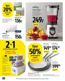 Føtex tilbudsavis uge 41 Side 57: Salling Power blender €249,00, Salling Kuglefiberpude €150,00