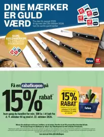 Føtex tilbudsavis uge 41 Side 7: DINE MÆRKER ER GULD VÆRD Fra den 14. august 2026 til og med den 29. oktober 2026 kan du