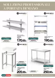 Volantino Altasfera Pagina 19: Tavolo centrale in acciaio inox con ripiano HENDI €250,00