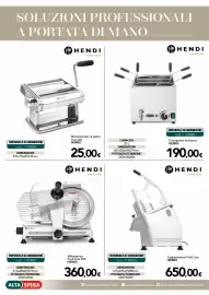 Volantino Altasfera Pagina 20: Cuocipasta da banco Hendi €190,00, Macchina per la pasta manuale Hendi €25,00