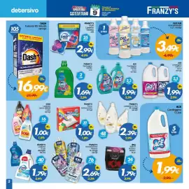 Volantino Franzy's Pagina 2: ACE Candeggina Denso+ €1,99, ACE Candeggina Gentile €1,99