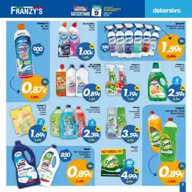 Volantino Franzy's Pagina 3: Franzy's sgrassatore €1,19, Franzy's Detergente piatti €2,59