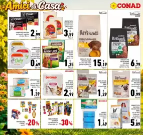 Volantino Conad Pagina 4: Purina Adventuros strips €1,25, Tappetini igienici Conad €2,99