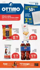 Volantino Ottimo Market Pagina 1: Pepsi €1,99, Kinder Pinguì Cioccolato €1,79
