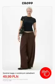 Cropp gazetka tydzień 41 Strona 11: Spodnie baggy z ozdobnymi zakładkami Cropp €49,99