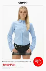 Cropp gazetka tydzień 41 Strona 12: Kraciasta koszula z rozcięciami przy rękawach Cropp €49,99