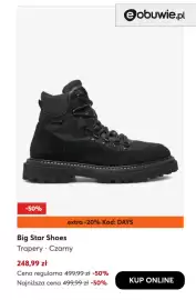 Eobuwie gazetka tydzień 41 Strona 7: Trapery czarne Big Star Shoes €248,99